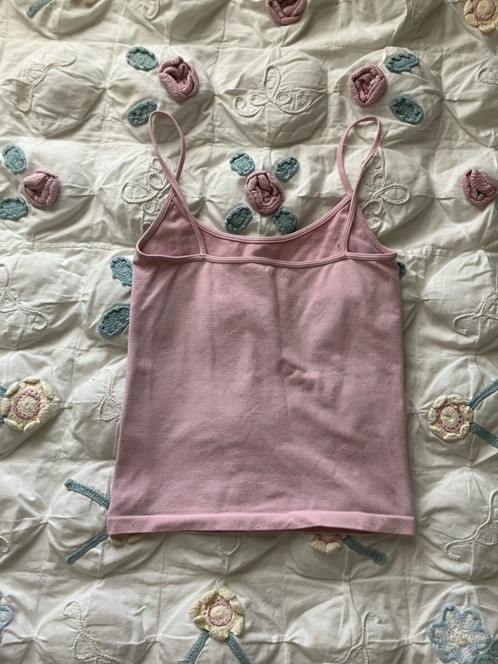 Pink Rhinestone Cross tank - Picture 2 of 3